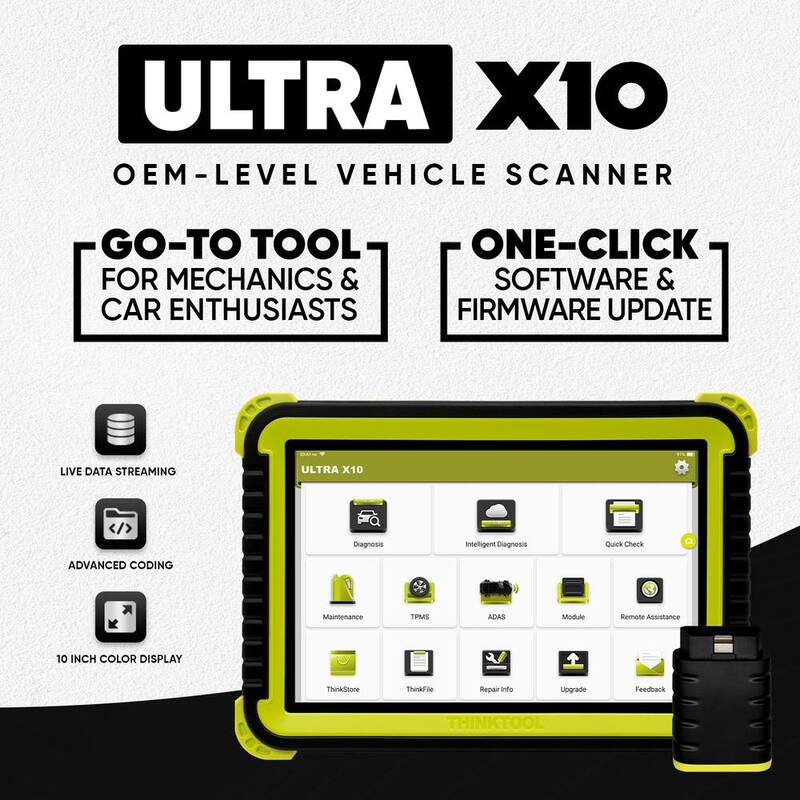 Thinkcar ULTRA X10 OBD2 Scanner Auto Diagnostic Tool with CAN FD Protocol - 301030057