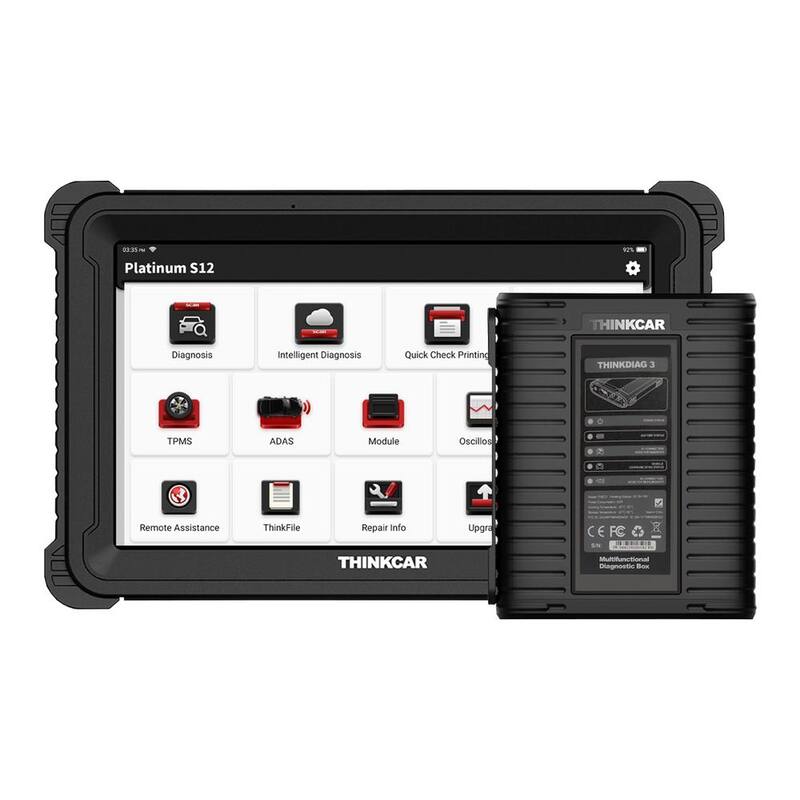 Thinkcar All System OBD2 Scanner Car Code Reader Diagnostic Tool with Built in 4 Channel Oscilloscope PLATINUM S12 - 301090003