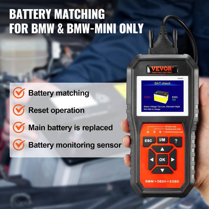 VEVOR OBD2 Scanner Diagnostic Tool Fit for BMW Full Systems Scanner Car Code Reader w/12 Special Functions 4-in-1 Scan Tools - QCGZZDGJSCSOGI4UJV0