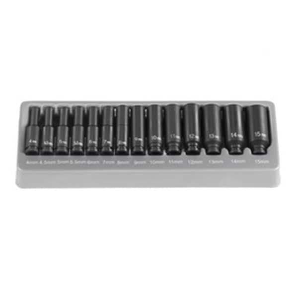 Light House Beauty Eagle  1/4in. Surface Drive 14 Pieces Metric Set Deep - LI2954637