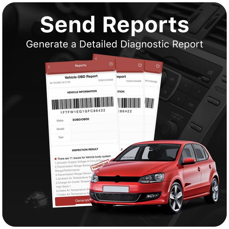 Thinkcar Thinkdiag OBD2 Bluetooth Dongle Full Systems Scanner with Bi-Directional, ECU Coding, 16 Special Functions and Resets - THINKDIAG