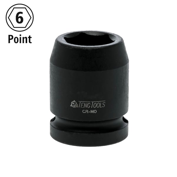 Teng Tools 1/2" Drive 6 Point Regular / Shallow Metric 21mm Impac - 920521N1