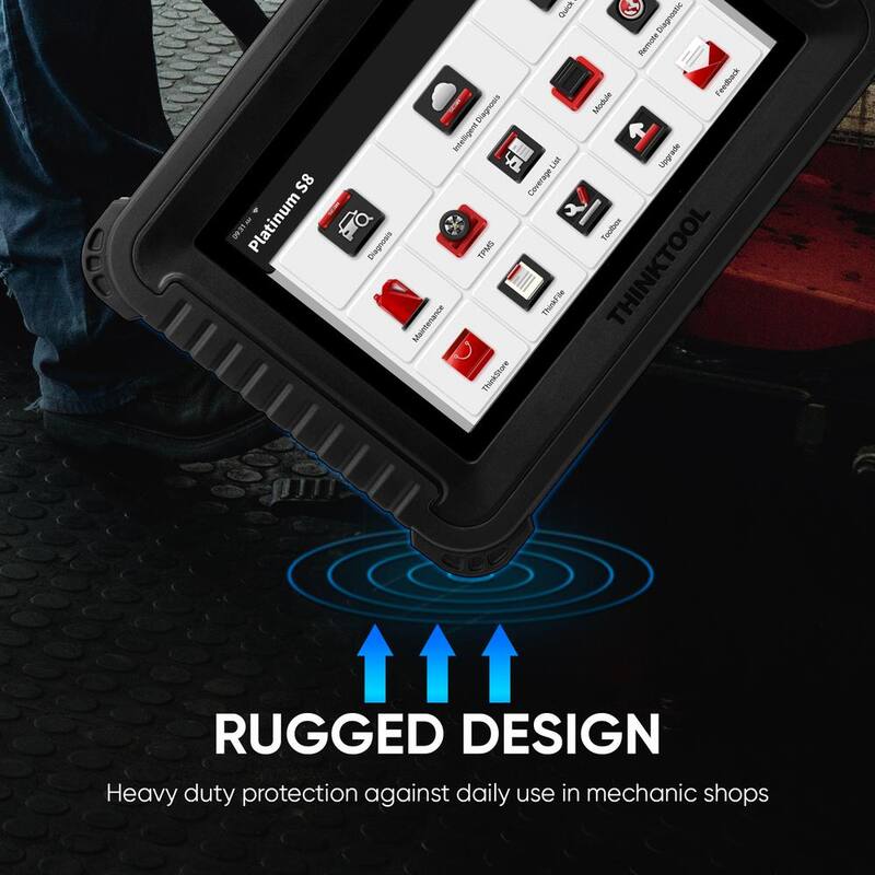 Thinkcar 8 in. Professional Vehicle Diagnostic Scanner Tool OBD2 Car Code Reader - PLATINUM S8 PROLINK - 301040006