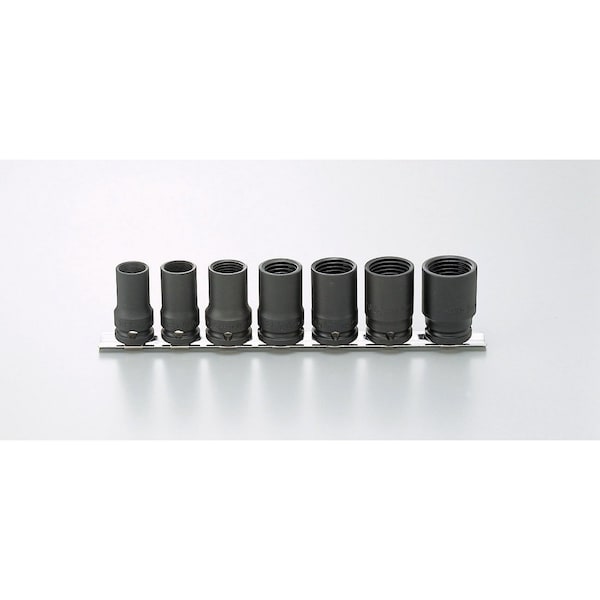 Ko-Ken Lock Nut Buster Set 17-27.5mm 250mm For Lock Nut 7 pieces 1/2 Sq. Drive - RS14124/7