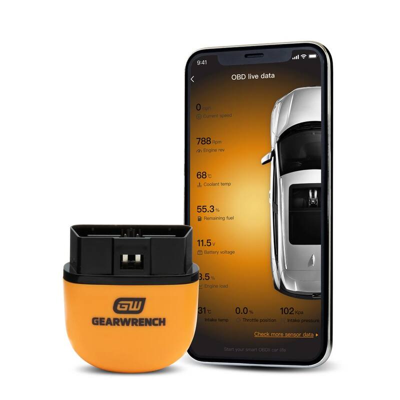 GEARWRENCH OBD2 Everyday Bluetooth Diagnostic Tester with GWSCAN App and Free Lifetime Software Updates - GWSCAN