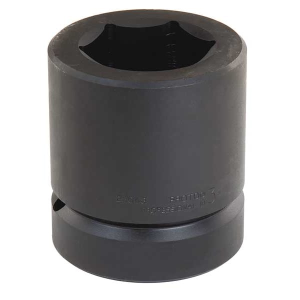 Proto 2 1/2 in Drive Impact Socket 3 3/8 in Size, Standard Socket, black oxide - J25054
