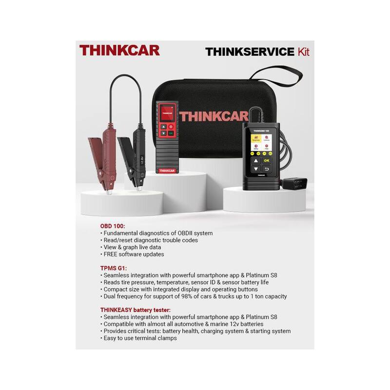 Thinkcar Automotive Diagnostic Scan Tool TPMS OBD2 Service Kit - 309030017