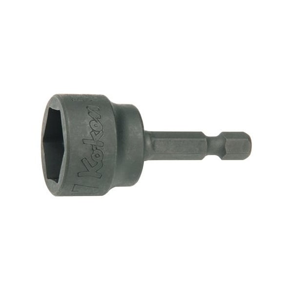 Ko-Ken Anchor Bolt Socket 17mm 6 Point 60mm Plastic Stopper 1/4 Hex Drive - BD016JE-17