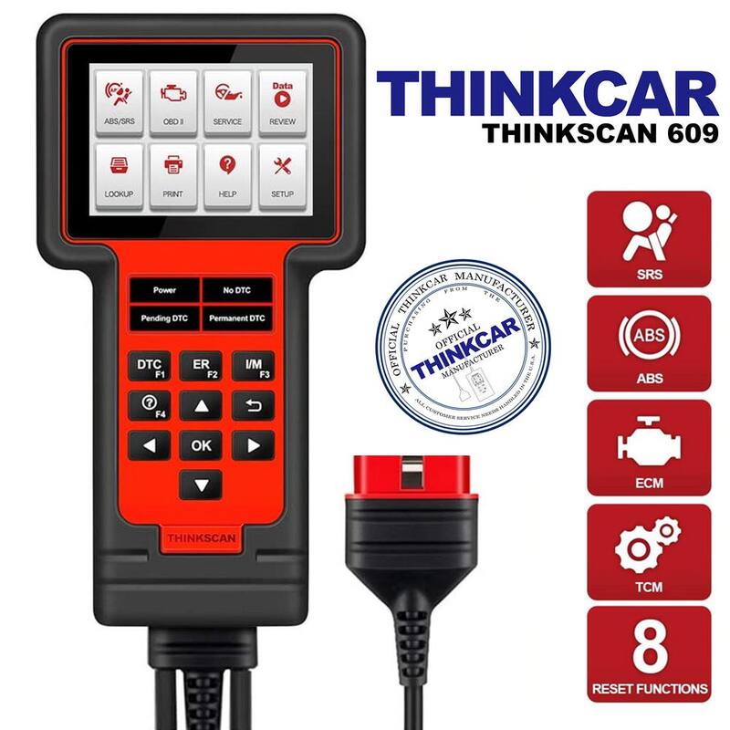 Thinkcar ThinkScan 609 OBD2 Scanner for ECM TCM ABS SRS Systems - TKSCAN609