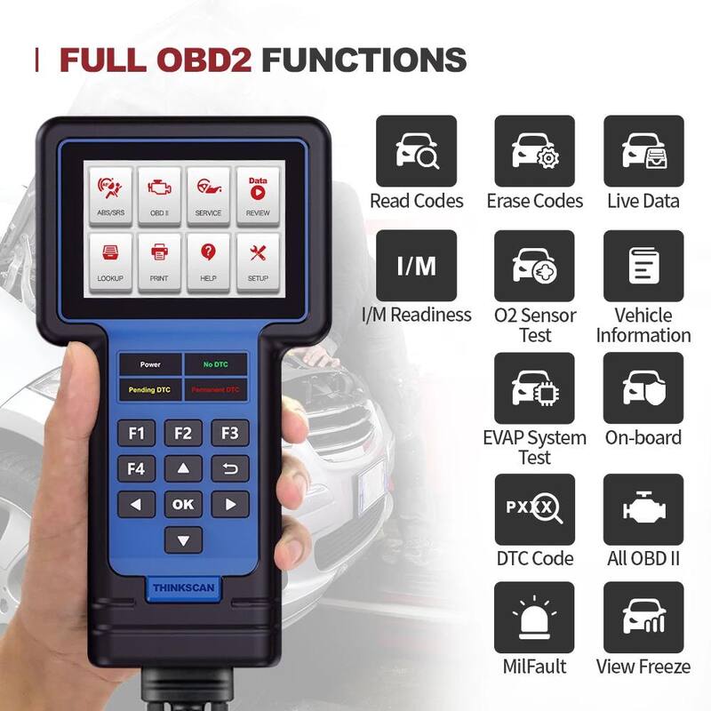 Thinkcar Tire Pressure Monitoring System TPMS OBD2 Scanner Car Code Reader Diagnostic Tool (Blue) THINKSCAN 601 - TKSCAN601