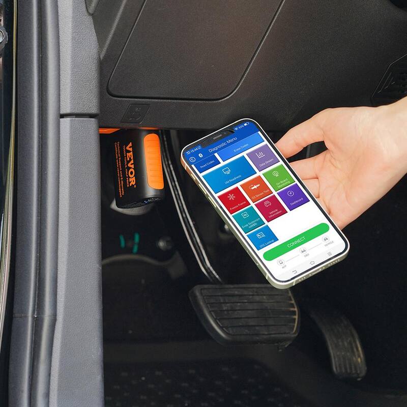 VEVOR OBD2 Car 5.0 Bluetooth Scanner Code Reader OBDII Read Tool for IOS/Android - QCGZZDGJWXSOZJ50RV0