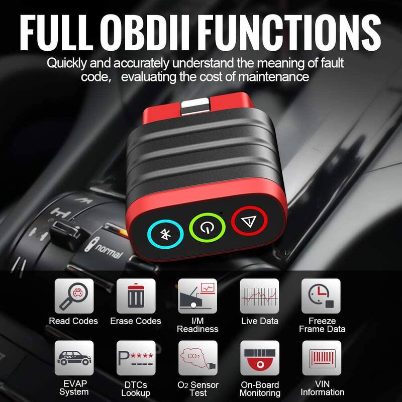 Thinkcar Thinkdiag Mini Bluetooth OBD2 Scanner, Full System Diagnostics with 15 Reset Functions, Auto VIN, DTC Lookup, Live Data - TKDIAGMINI