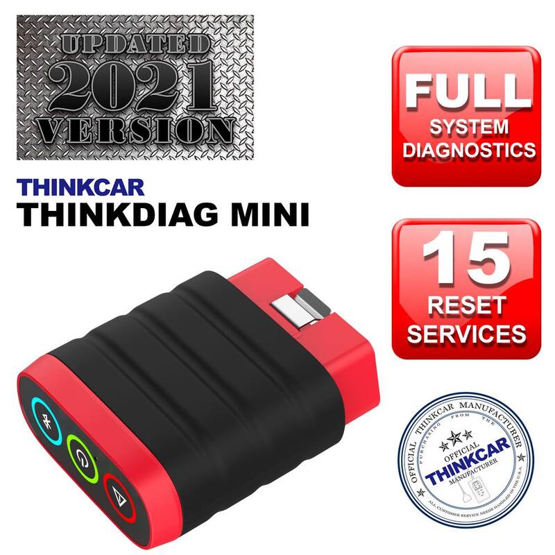 Thinkcar Thinkdiag Mini Bluetooth OBD2 Scanner, Full System Diagnostics with 15 Reset Functions, Auto VIN, DTC Lookup, Live Data - TKDIAGMINI