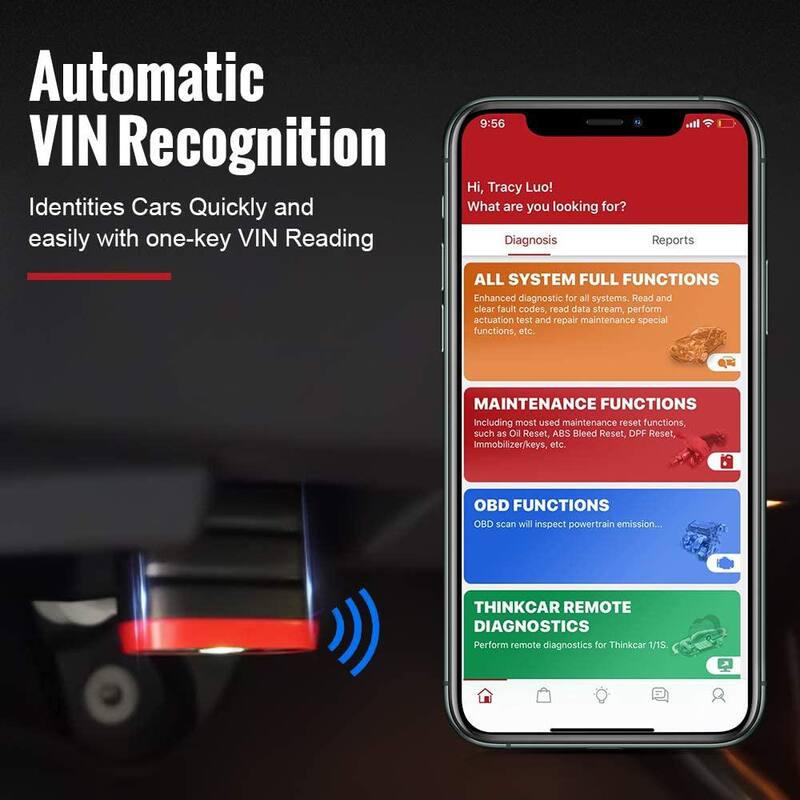 Thinkcar Thinkdiag Mini Bluetooth OBD2 Scanner, Full System Diagnostics with 15 Reset Functions, Auto VIN, DTC Lookup, Live Data - TKDIAGMINI