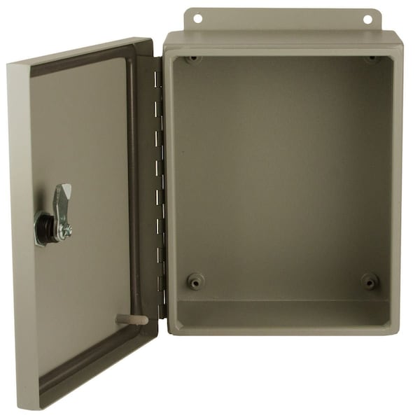 Wiegmann Carbon Steel Electrical Enclosures, 16 in H, 6 in D, 14 in W, NEMA 4X, Hinged - BN4161406CHQT