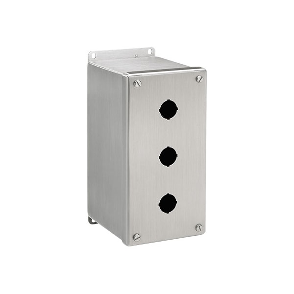 Nvent Hoffman 304 Stainless Steel Electrical Enclosures, 4 in H, 4-3/4 in D, 4 in W, NEMA 4X, Screw On - E1PBXSS
