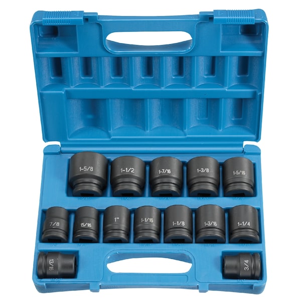 Grey Pneumatic SKT SET 3/4" DR  14 PC 3/4" - 1-5/8" IM - GP8038