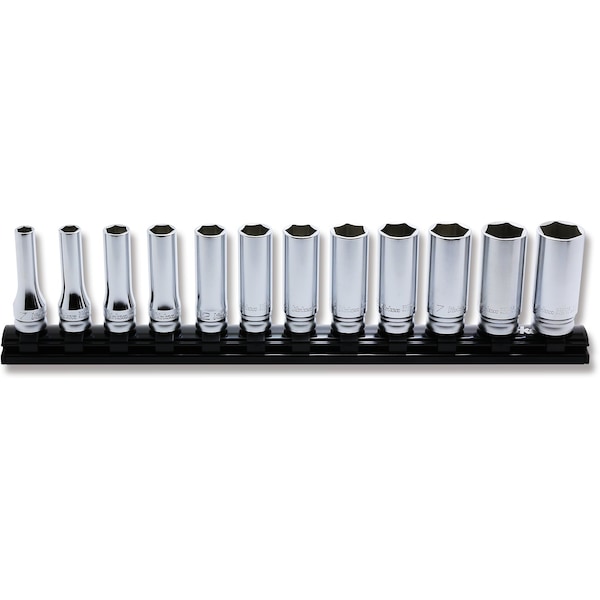 Ko-Ken Socket set 7-19mm 6 Point 300mm Z-series 12 pieces 3/8 Sq. Drive - RS3300MZ/12