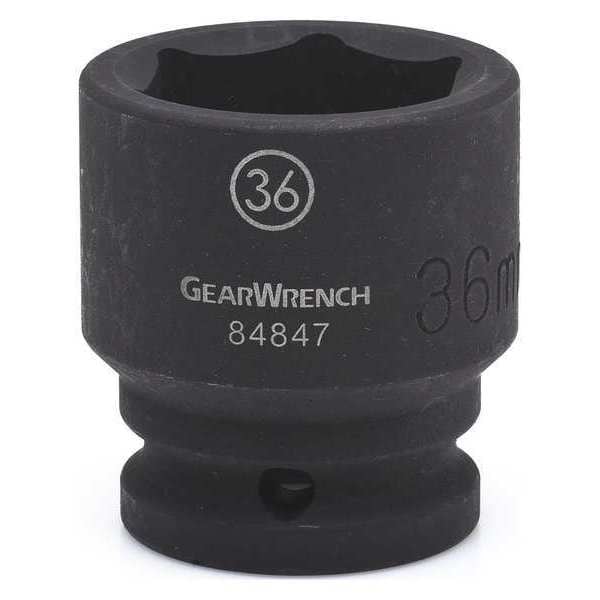 Gearwrench 3/4" Drive 6 Point Standard Impact Metric Socket 49mm - 84860