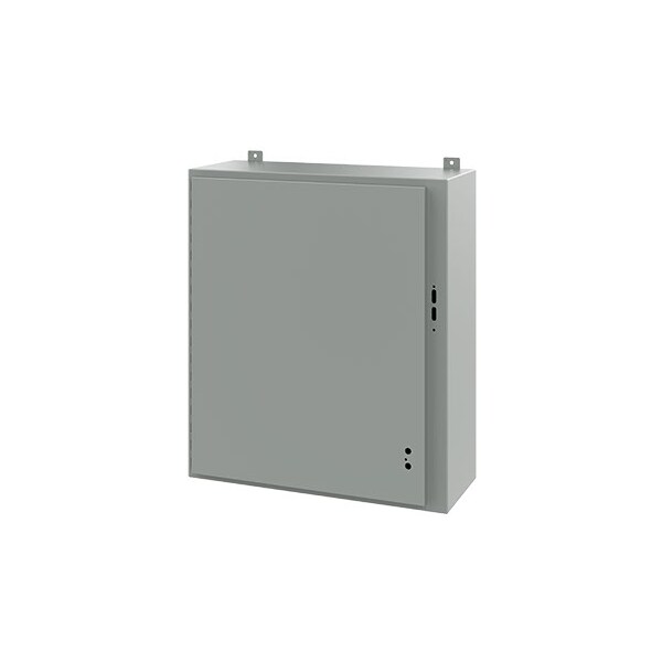Nvent Hoffman Mild Steel Electrical Enclosures, 36 in H, 12 in D, 31.38 in W, NEMA 12, Hinged - A36SA3212LP