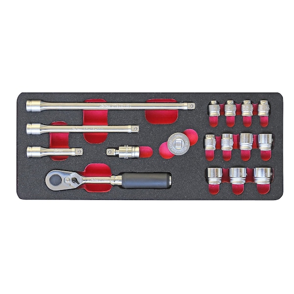 Ko-Ken Socket set Z-series 17 pieces 1/4 Sq. Drive - 2286Z