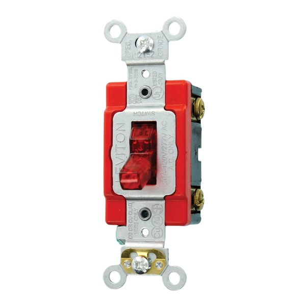 Interruptor basculante Leviton Rd Sw Tgl Lite Sp 20A 120Vac - 1221-LHR
