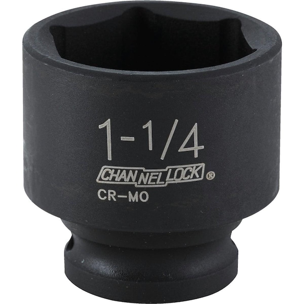 Channellock 1/2 In. Drive 1-1/4 In. 6-Point Shallow Standard Impact Socket - 313823