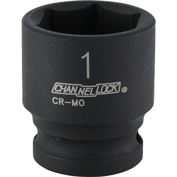 Channellock 1/2 In. Drive 1 In. 6-Point Shallow Standard Impact Socket - 313254