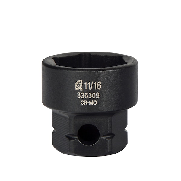 Sunex Â® Tools 3/8 in. Drive 6-Point Low Profile Impact Socket w/ Hex Shank, 11/16 in. - 336309