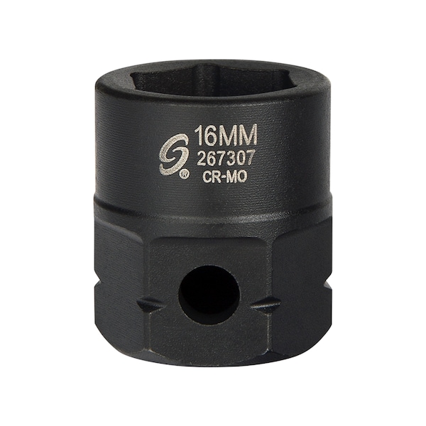 Sunex Â® Tools 1/2 in. Drive 6-Point Low Profile Impact Socket w/ Hex Shank, 16 mm - 267307
