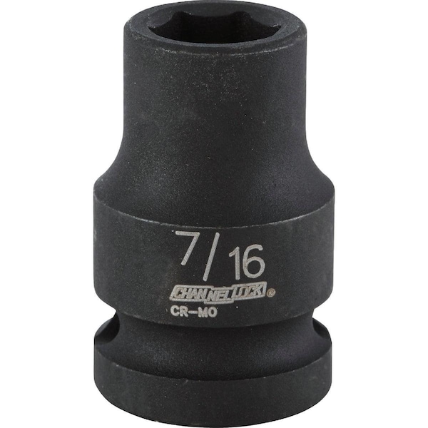 Channellock 1/2 In. Drive 7/16 In. 6-Point Shallow Standard Impact Socket - 313149