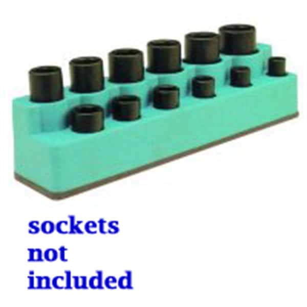 Mechanics Time Savers 3/8 In. Drive 12 Hole Green Impact Socket Holder - 1385
