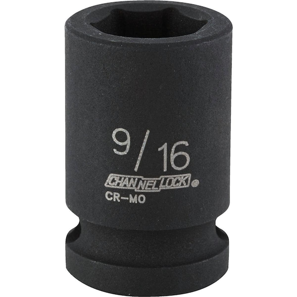 Channellock 1/2 In. Drive 9/16 In. 6-Point Shallow Standard Impact Socket - 313165