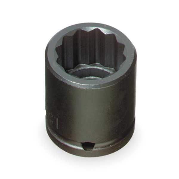 Proto 1/2 in Drive Impact Socket 1 7/16 in Size, Standard Socket, black oxide - J7446