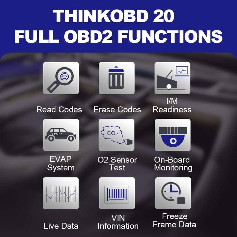 Thinkcar Plug and Play OBD2 Scanner for Automotive Diagnostic THINKOBD 20 - TKOBD20