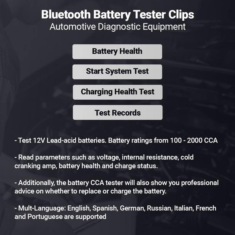 Thinkcar Bluetooth Battery Tester Clips for Vehicle Diagnostic THINKEASY - TBTC1