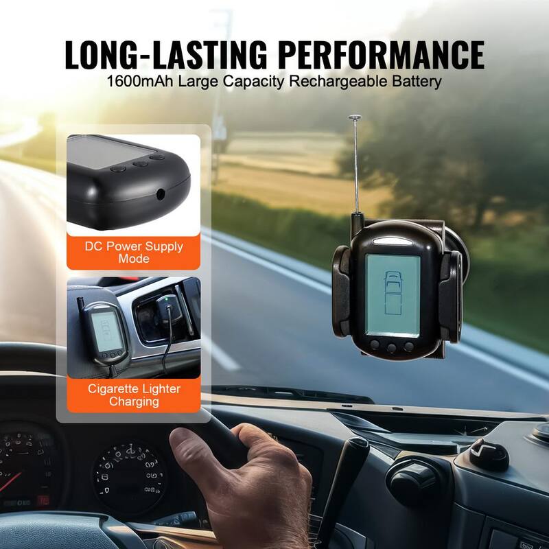 VEVOR RV Tire Pressure Monitoring System, 0-199 PSI Trailer TPMS, Universal Wireless Car Alarm System, Waterproof Set - DZCTYJCXT20LEC0JTV9