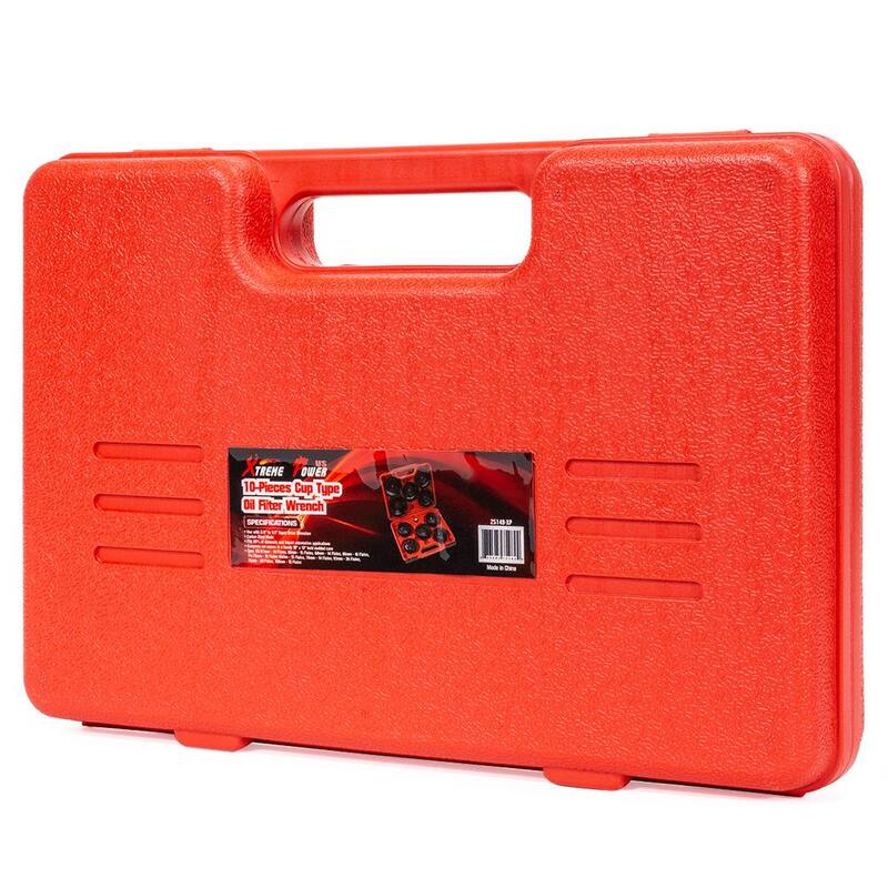 Stark 10-Piece Oil Change Filter Cap Wrench Cup Socket Tool Set - 25149-XP