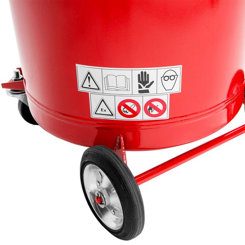 XtremepowerUS 20 Gal. Commercial Portable Waste Oil Drain Pan Tank Air Operated Drainer - 66075-H
