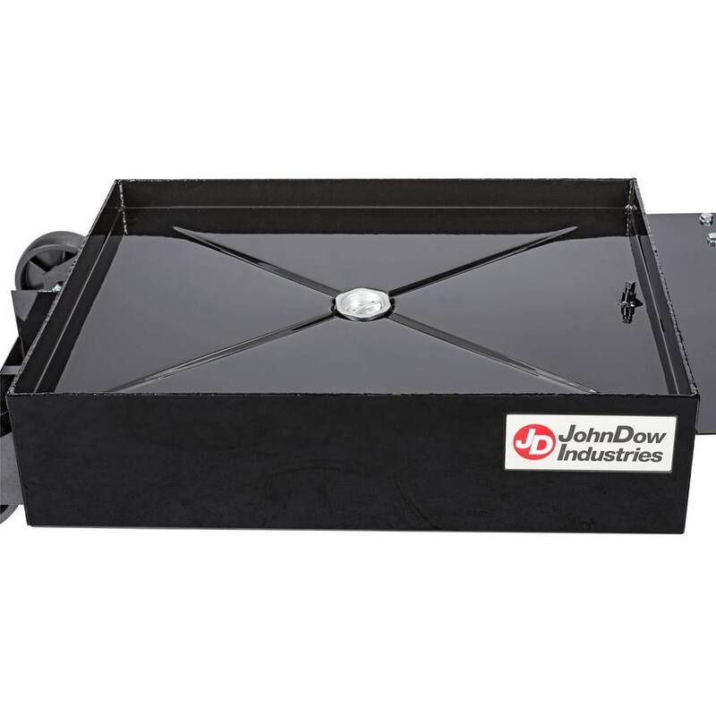 JohnDow Industries 17 Gal. Steel Low Profile Oil Drain - JDI-LP4