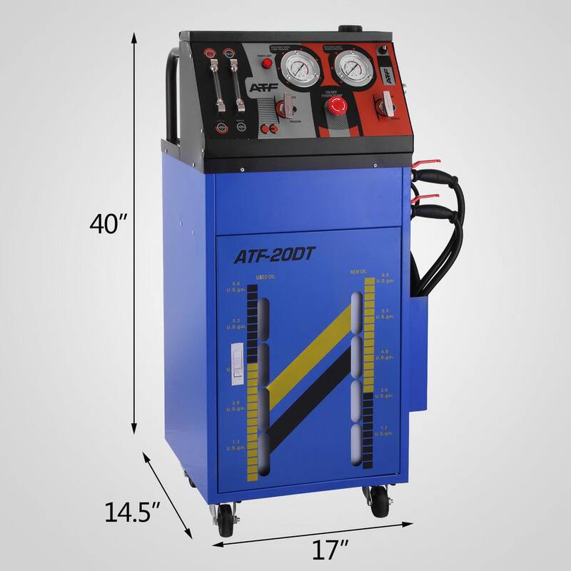 VEVOR Automatic Flush Machine DC12-Volt 0 to 60PSI Transmission Fluid Exchanger Heavy-Duty for Small Gasoline Diesel Motor Car - 12VZDBSXQXJ000001V0