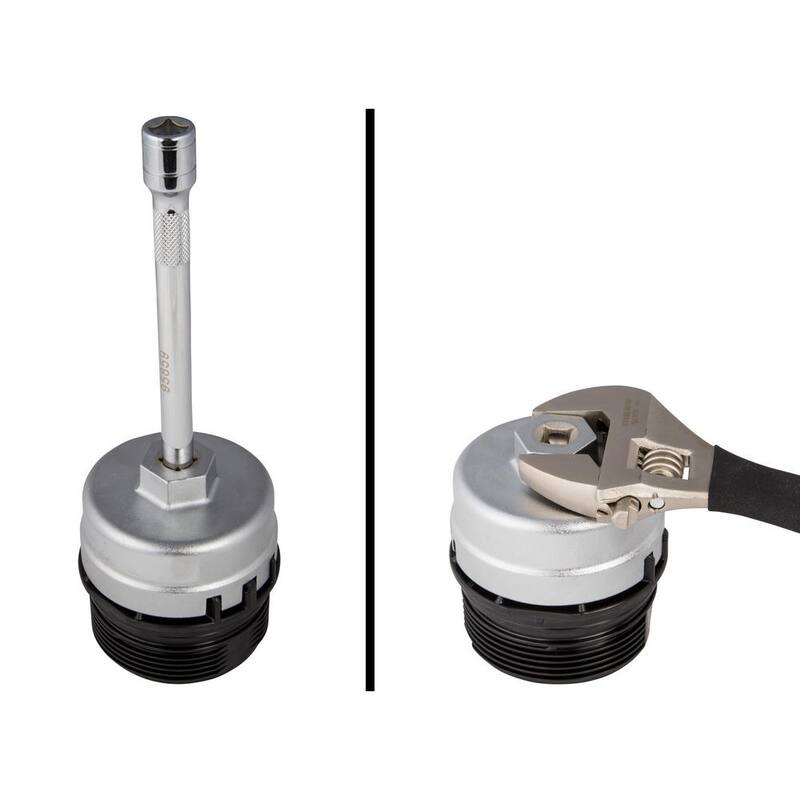 Steelman 65 mm. x 14 Flute Toyota / Lexus 4-Cylinder Oil Filter Wrench in Silver - 99461