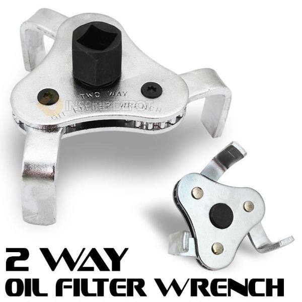 XtremepowerUS 2 Way Oil Filter Wrench Auto Adjustable Universal 3-Jaw Remover Socket - 18881-XP