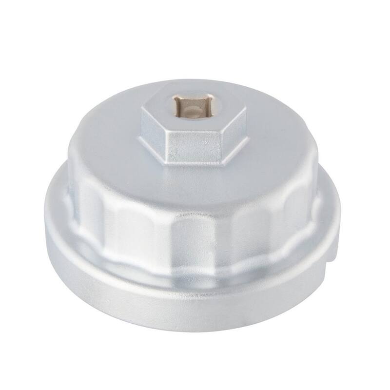 Steelman 65 mm. x 14 Flute Toyota 6 and 8-Cylinder Oil Filter Wrench Silver - 99462