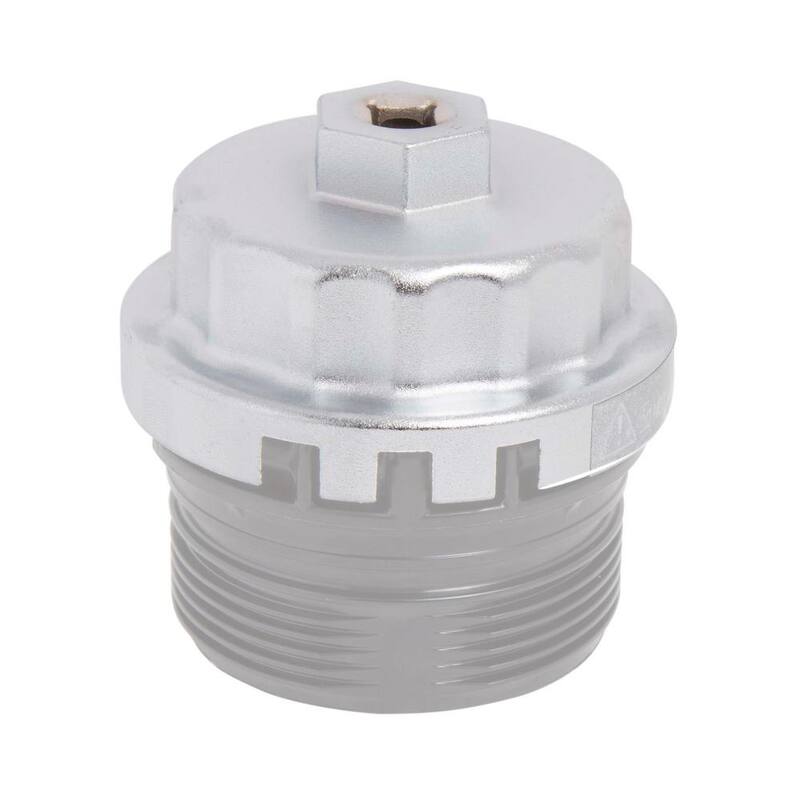 Steelman 65 mm. x 14 Flute Toyota 6 and 8-Cylinder Oil Filter Wrench Silver - 99462