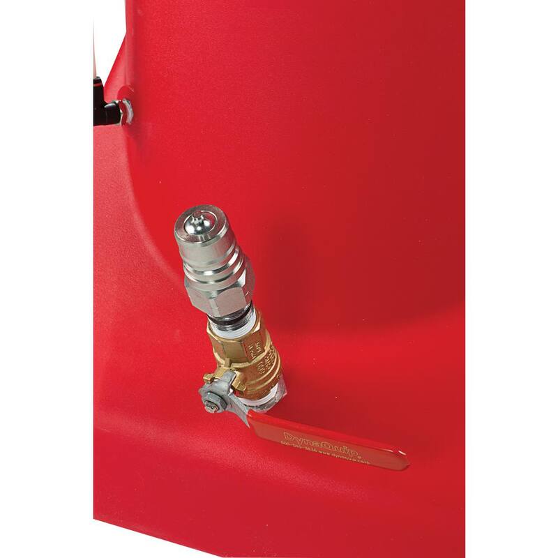 JohnDow Industries JohnDow 27-Gallon Pump Assist Polyethylene Oil Drain Pan with Molded Pockets for Tool Storage - JDI-27GFD
