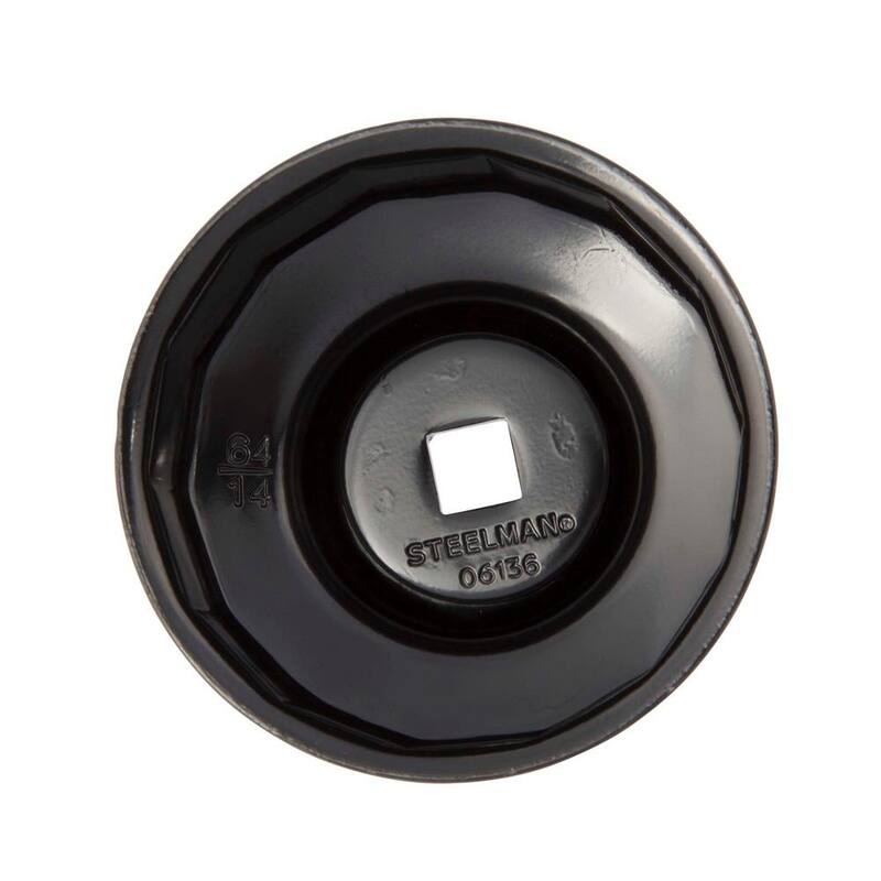 Steelman 64 mm x 14 Flute Oil Filter Cap Wrench in Black - 06136
