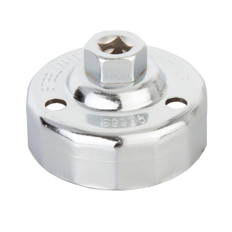 Steelman 64 mm. x 14 Flute Oil Filter Cap Wrench, Chrome - 96663