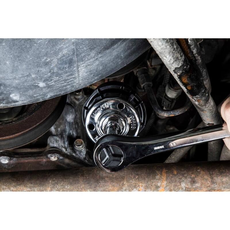 Steelman 64 mm. x 14 Flute Oil Filter Cap Wrench, Chrome - 96663