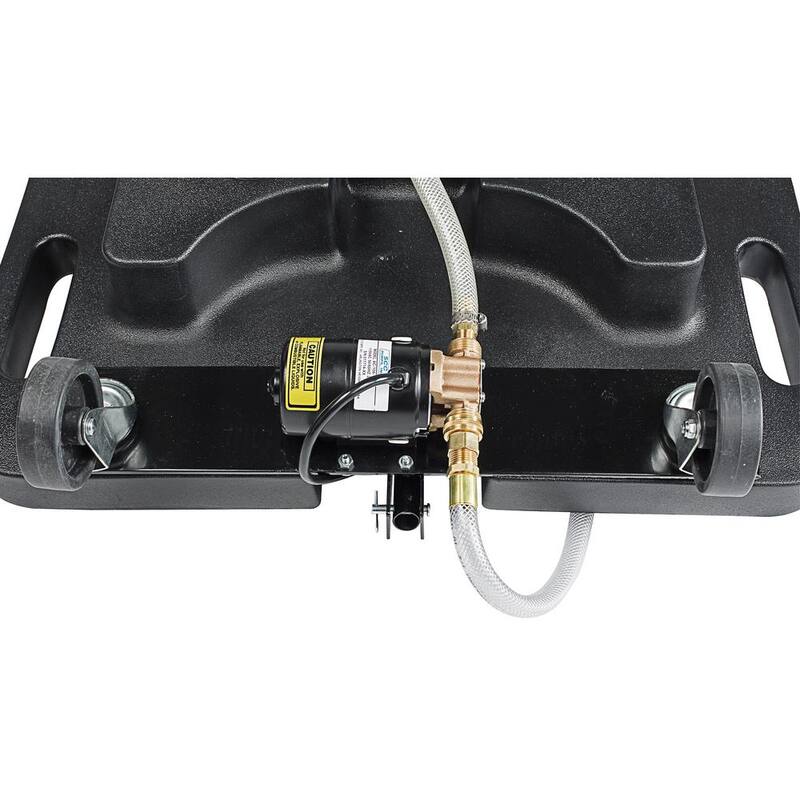 JohnDow Industries 17 Gal. Poly Low Profile Oil Drain with Electric Evacuation Pump - JDI-17DPLP